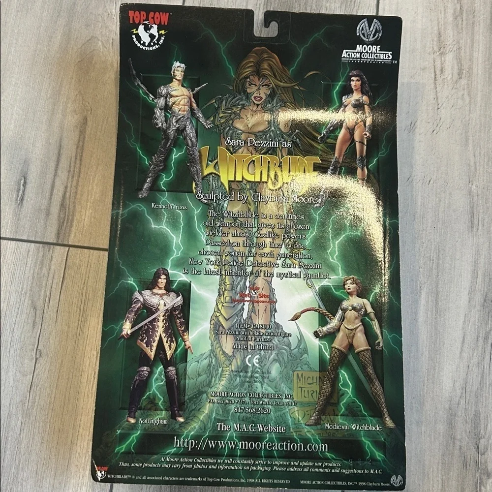 Witchblade Sara Pezzini Moore Action Collectables NIB vintage